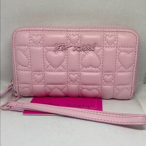 Betsey Johnson Pink Quilted wallet